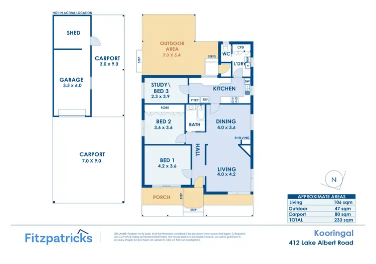 Floorplan of Homely house listing, 412 Lake Albert Road, Kooringal NSW 2650