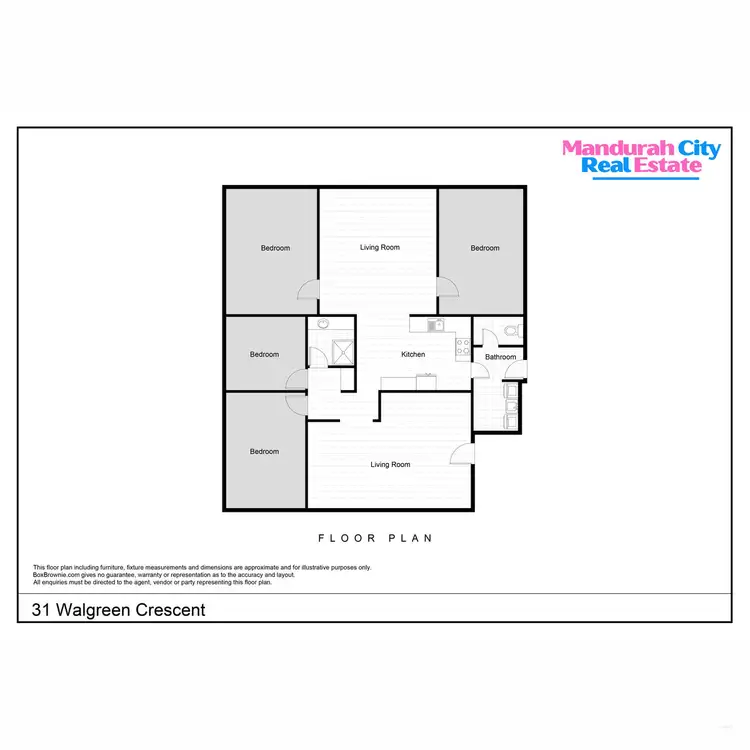 Floorplan of Homely house listing, 31 Walgreen Crescent, Calista WA 6167
