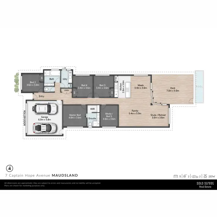 Floorplan of Homely house listing, 7 Captain Hope Avenue, Maudsland QLD 4210