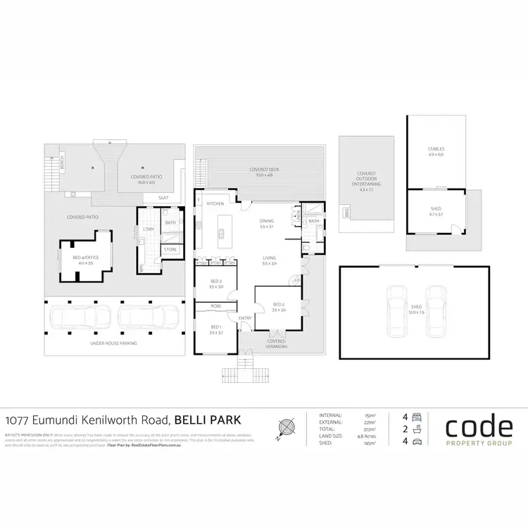 Floorplan of Homely house listing, 1077 Eumundi- Kenilworth Road, Belli Park QLD 4562