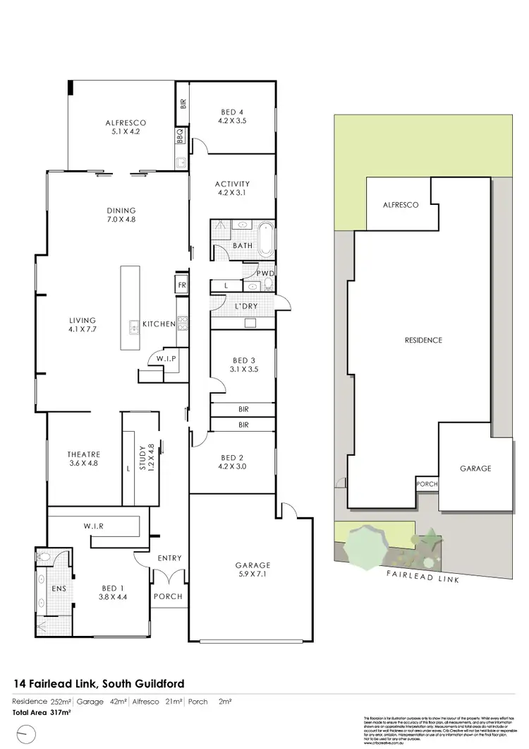 Floorplan of Homely house listing, 14 Fairlead Link, South Guildford WA 6055