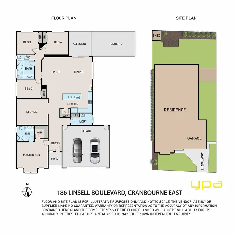 Floorplan of Homely house listing, 186 Linsell Boulevard, Cranbourne East VIC 3977
