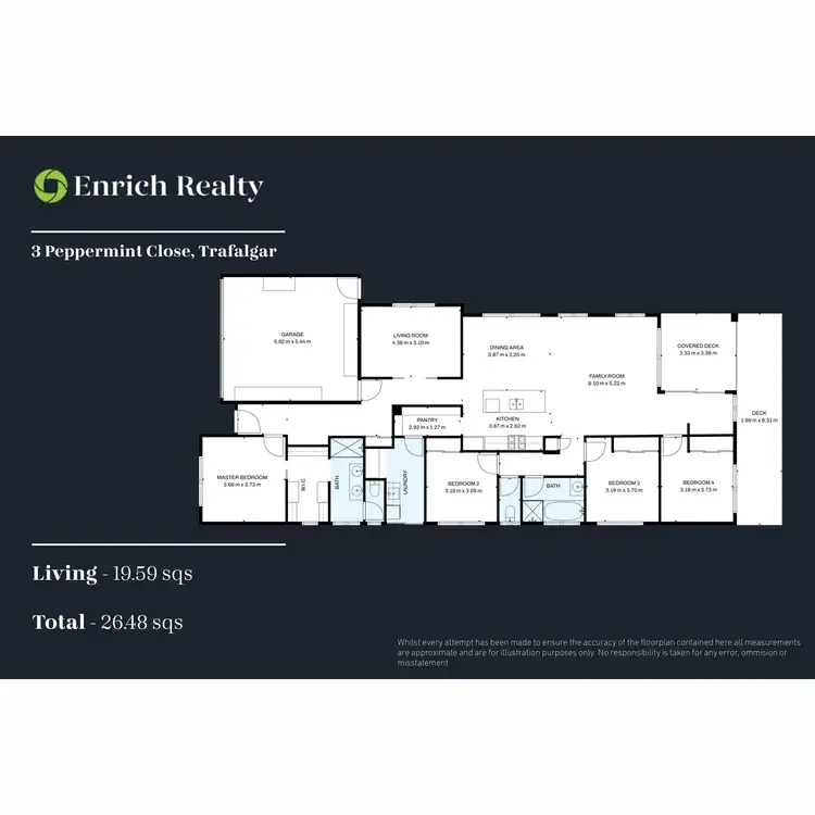 Floorplan of Homely house listing, 3 Peppermint Close, Trafalgar VIC 3824