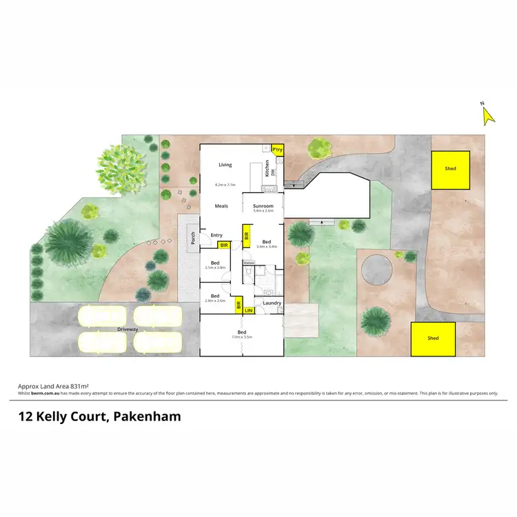 Floorplan of Homely house listing, 12 Kelly Court, Pakenham VIC 3810