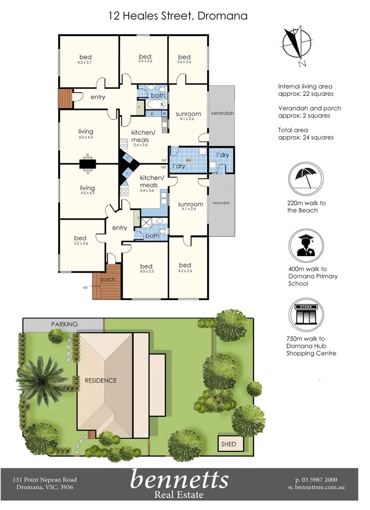 Floorplan of Homely house listing, 12 Heales Street, Dromana VIC 3936