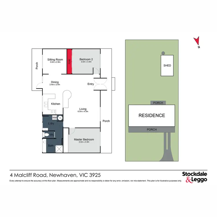 Floorplan of Homely house listing, 4 Malcliff Road, Newhaven VIC 3925