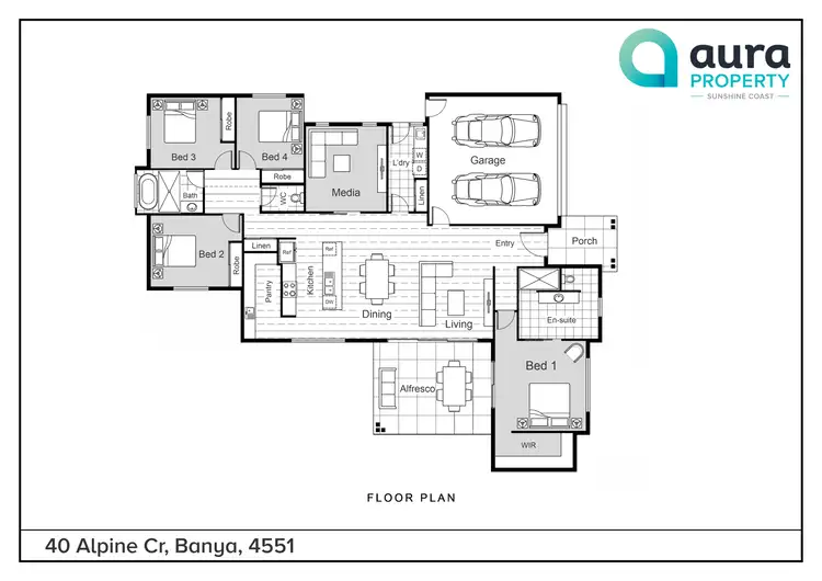 Floorplan of Homely house listing, 40 Alpine Crescent, Banya QLD 4551