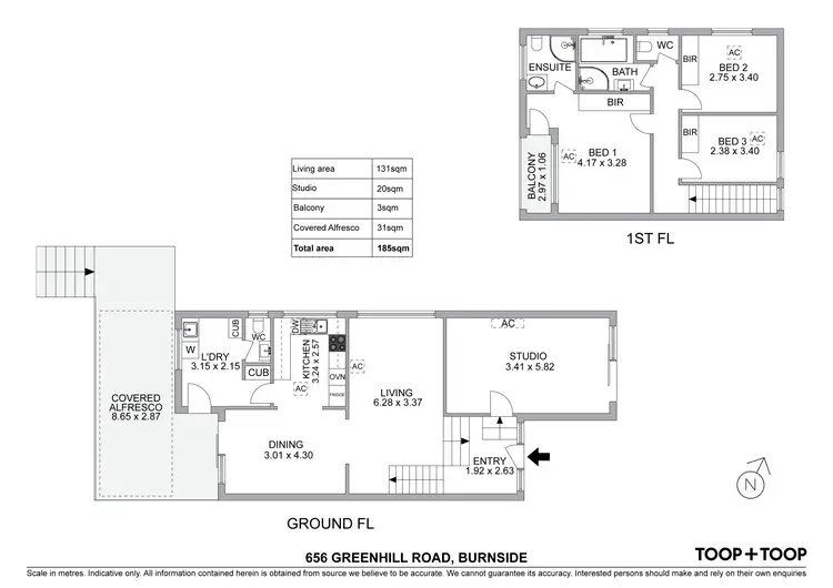 Floorplan of Homely house listing, 656 Greenhill Road, Burnside SA 5066
