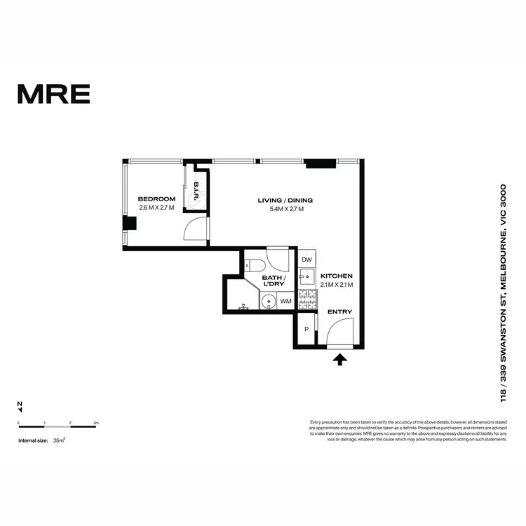 Floorplan of Homely apartment listing, 118/339 Swanston Street, Melbourne VIC 3000