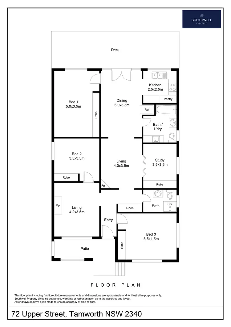 Floorplan of Homely house listing, 72 Upper Street, East Tamworth NSW 2340