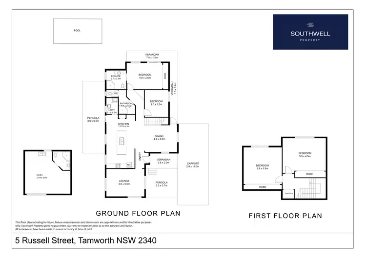 Floorplan of Homely house listing, 5 Russell Street, East Tamworth NSW 2340