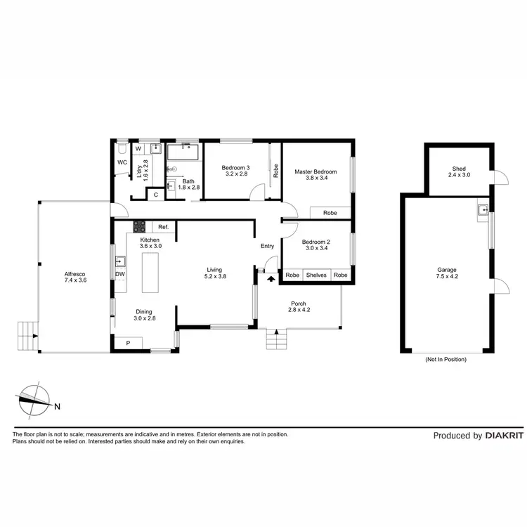 Floorplan of Homely house listing, 4 Wodonga Crescent, Thomastown VIC 3074