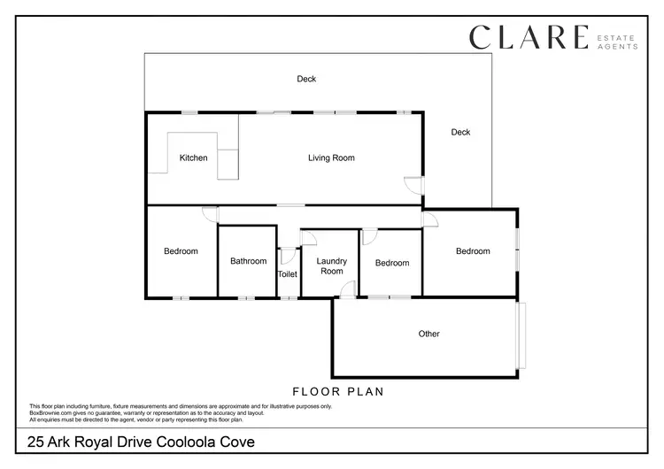 Floorplan of Homely house listing, 25 Ark Royal Drive, Cooloola Cove QLD 4580