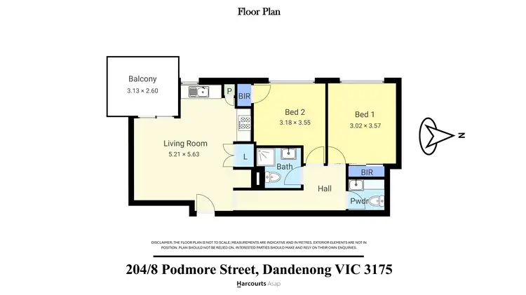 Floorplan of Homely apartment listing, 204/8 Podmore Street, Dandenong VIC 3175