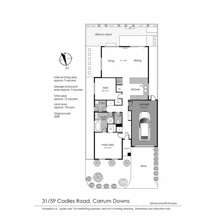 Floorplan of Homely unit listing, 31/59 Cadles, Carrum Downs VIC 3201
