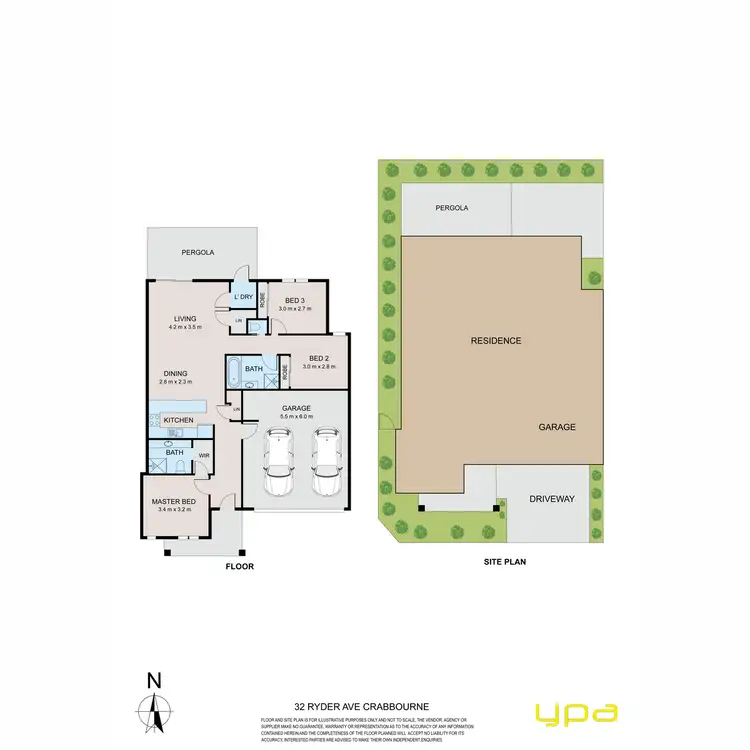 Floorplan of Homely house listing, 32 Ryder Street, Cranbourne VIC 3977