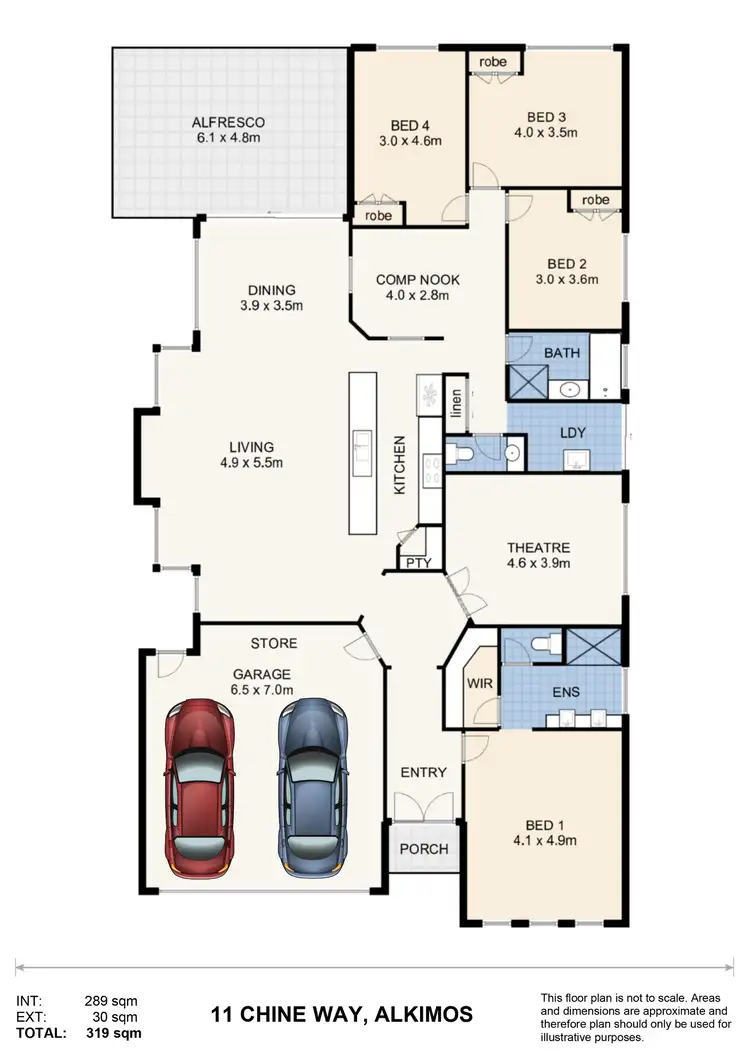 Floorplan of Homely house listing, 11 Chine Way, Alkimos WA 6038