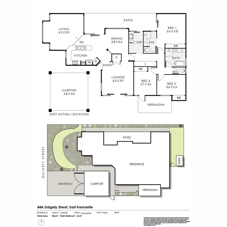 Floorplan of Homely house listing, 84A Dalgety Street, East Fremantle WA 6158