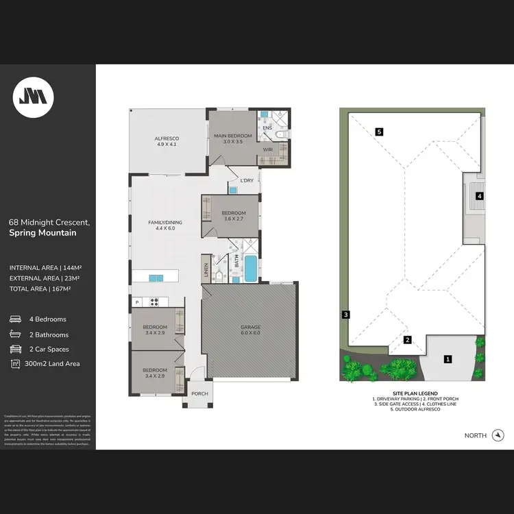 Floorplan of Homely house listing, 68 Midnight Crescent, Spring Mountain QLD 4300