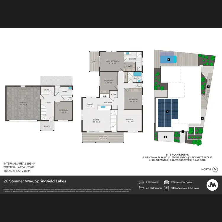 Floorplan of Homely house listing, 56 Steamer Way, Spring Mountain QLD 4300
