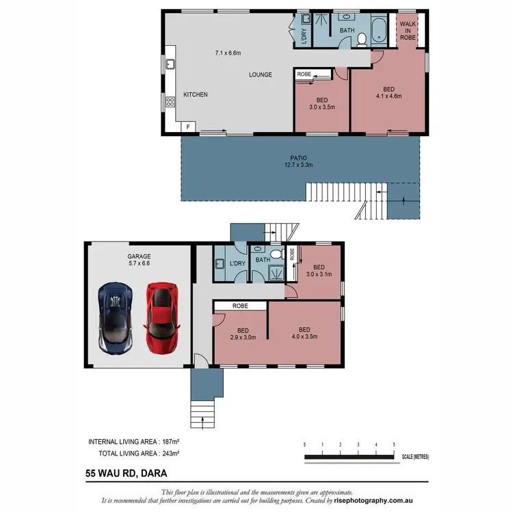 Floorplan of Homely house listing, 55 Wau Road, Darra QLD 4076