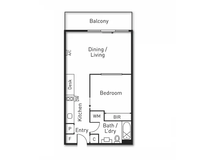 Floorplan of Homely apartment listing, 413/201 High Street, Prahran VIC 3181