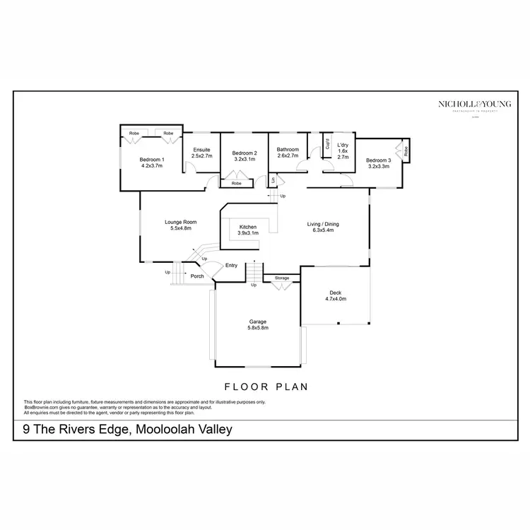 Floorplan of Homely house listing, 9 The Rivers Edge, Mooloolah Valley QLD 4553