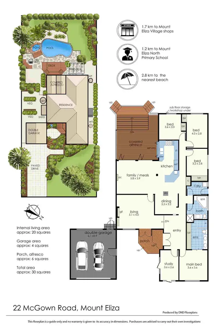 Floorplan of Homely house listing, 22 McGown Road, Mount Eliza VIC 3930