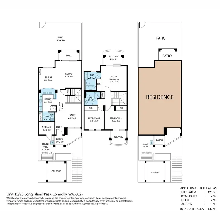 Floorplan of Homely house listing, 15/20 Long Island Pass, Connolly WA 6027