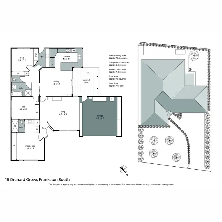 Floorplan of Homely house listing, 16 Orchard Grove, Frankston South VIC 3199