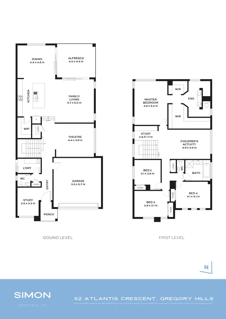 Floorplan of Homely house listing, 52 Atlantis Crescent, Gregory Hills NSW 2557