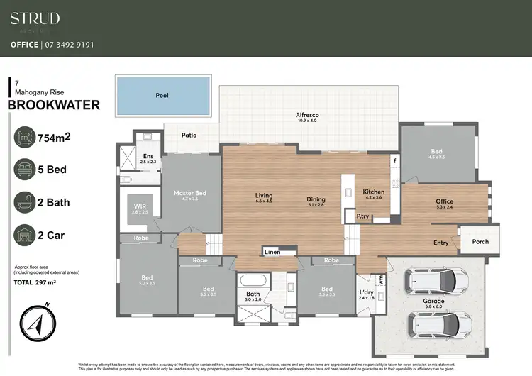Floorplan of Homely house listing, 7 Mahogany Rise, Brookwater QLD 4300
