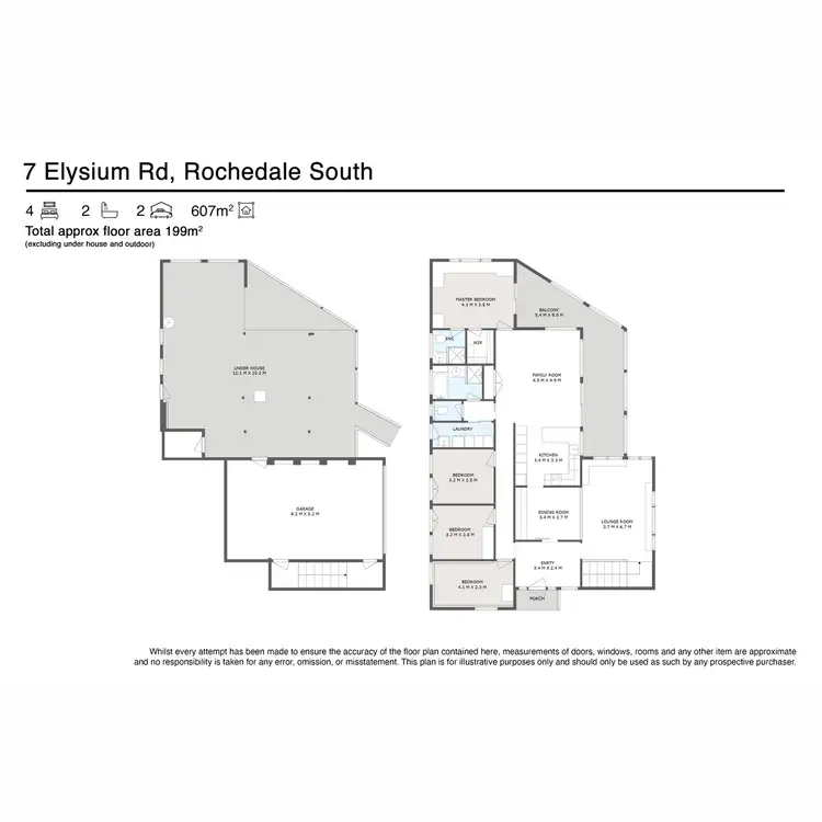Floorplan of Homely house listing, 7 Elysium Road, Rochedale South QLD 4123