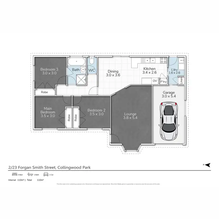 Floorplan of Homely house listing, 23 Forgan Smith Street, Collingwood Park QLD 4301