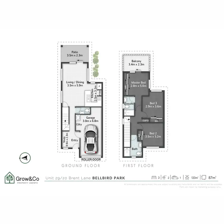 Floorplan of Homely townhouse listing, 29/20 Brent Lane, Bellbird Park QLD 4300