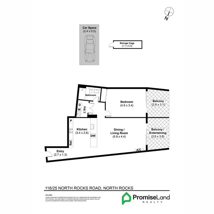 Floorplan of Homely apartment listing, 118/25 North Rocks Road, North Rocks NSW 2151