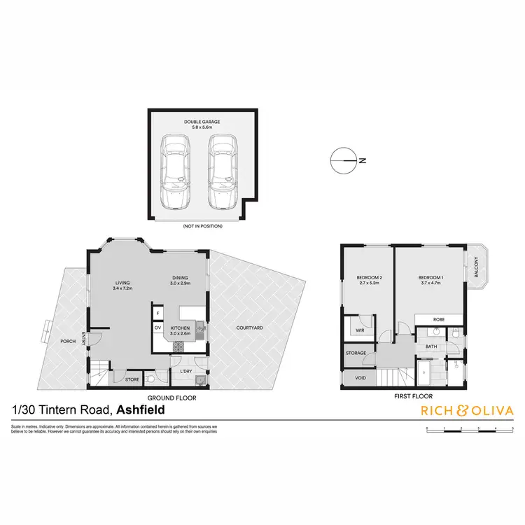 Floorplan of Homely townhouse listing, 1/30 Tintern Road, Ashfield NSW 2131