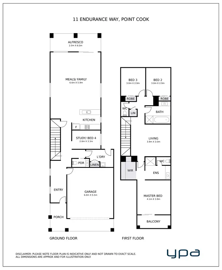 Floorplan of Homely house listing, 11 Endurance Way, Point Cook VIC 3030