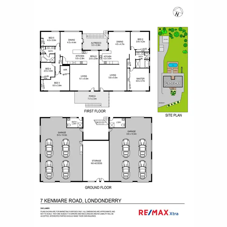 Floorplan of Homely house listing, 1 & 7 Kenmare Road, Londonderry NSW 2753