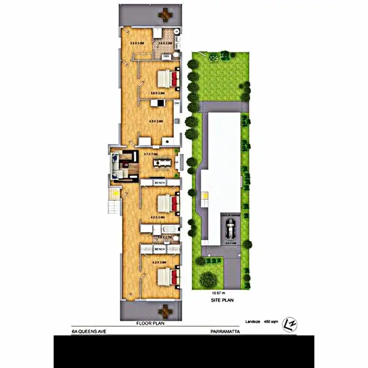 Floorplan of Homely house listing, 6A Queens Avenue, Parramatta NSW 2150