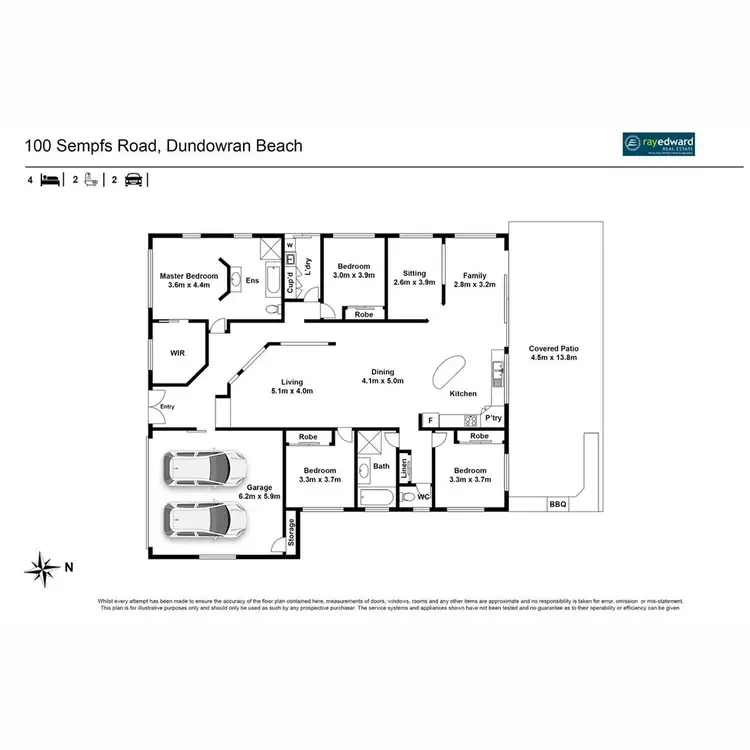 Floorplan of Homely house listing, 100 Sempfs Road, Dundowran Beach QLD 4655
