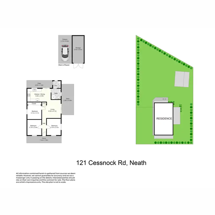 Floorplan of Homely house listing, 121 Cessnock Road, Neath NSW 2326