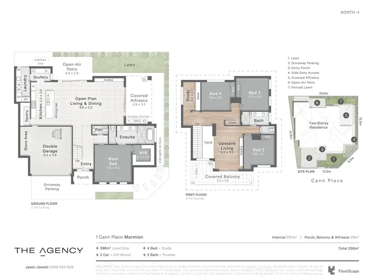 Floorplan of Homely house listing, 1 Cann Place, Marmion WA 6020