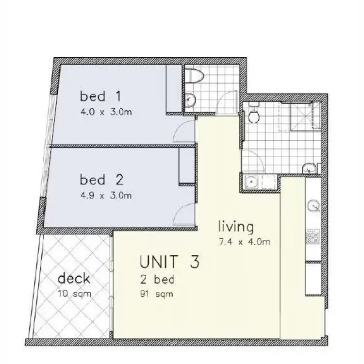 Floorplan of Homely apartment listing, 103/27 Fifth Street, Boolaroo NSW 2284