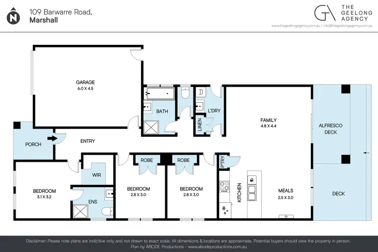 Floorplan of Homely house listing, 109 Barwarre Road, Marshall VIC 3216