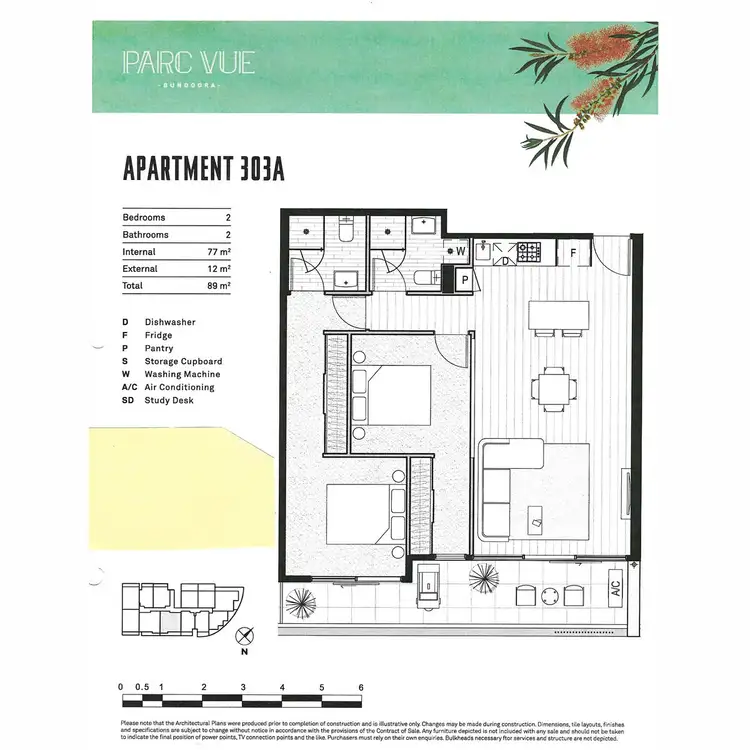Floorplan of Homely apartment listing, 303A/1095 Plenty Road, Bundoora VIC 3083