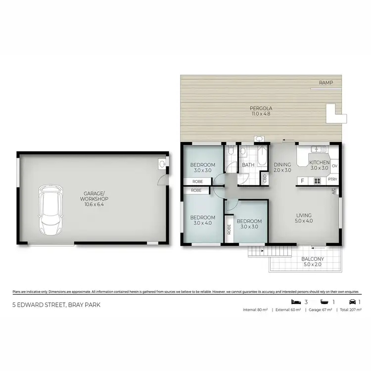 Floorplan of Homely house listing, 5 Edward Street, Bray Park NSW 2484