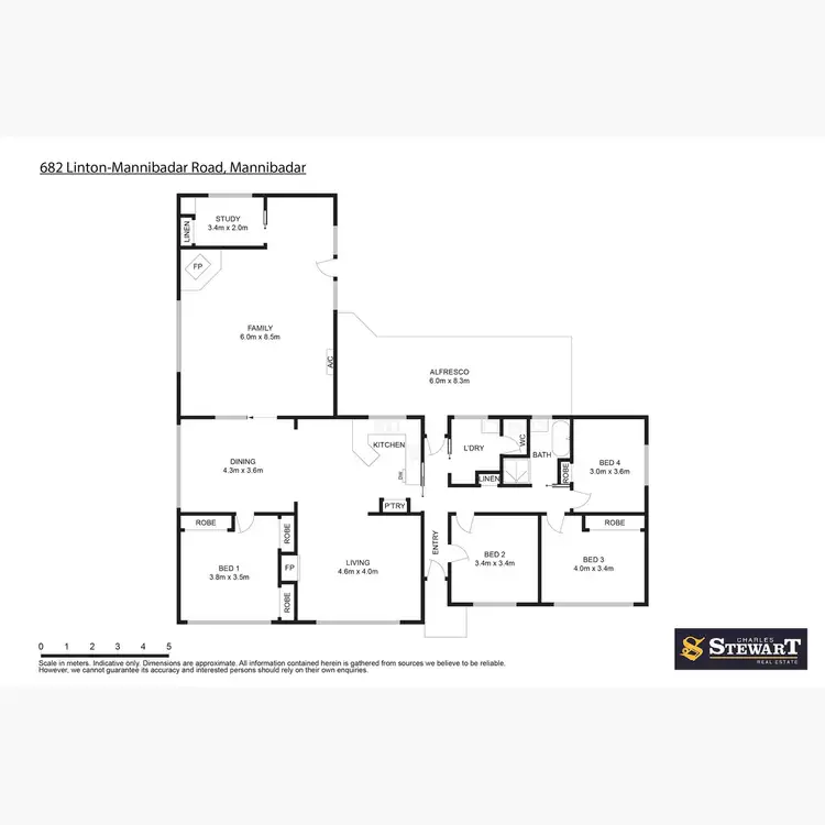 Floorplan of Homely rural property listing, 682 Linton-Mannibadar Road, Mannibadar VIC 3360