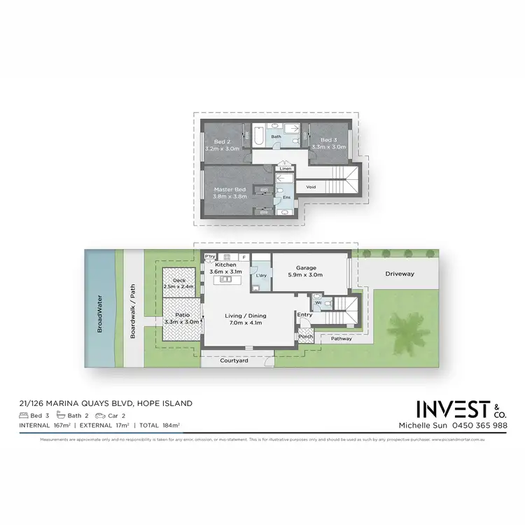 Floorplan of Homely townhouse listing, 21/126 Marina Quays Boulevard, Hope Island QLD 4212