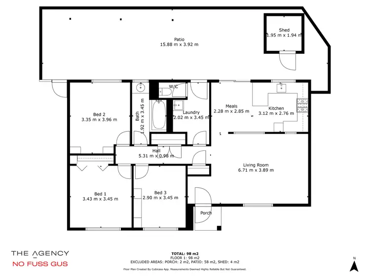 Floorplan of Homely house listing, 33 Ambleside Close, Balga WA 6061